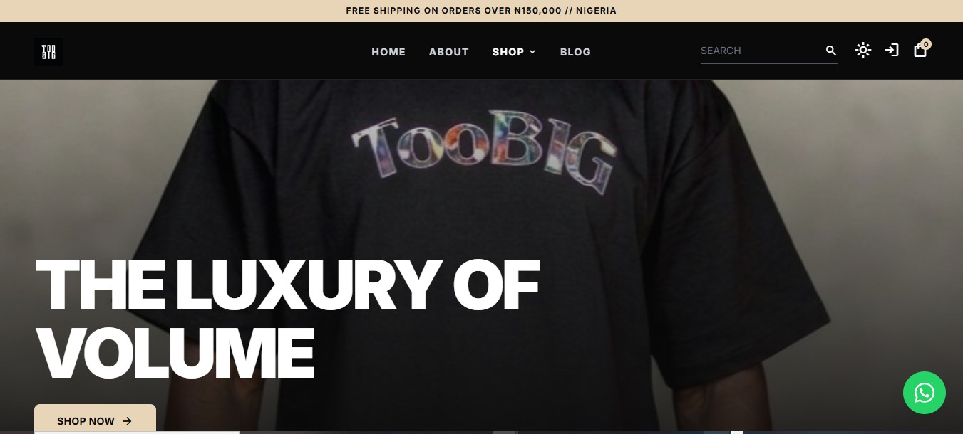 Ecommerce Website (Toobig)